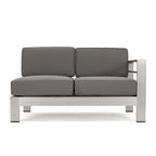 Cape Coral Outdoor Aluminum 10-piece Sofa Set with Cushions by Christopher Knight Home