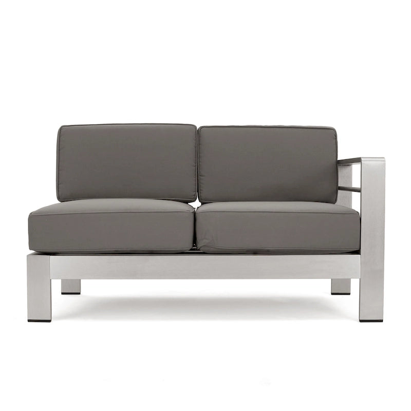 Cape Coral Outdoor Aluminum 10-piece Sofa Set with Cushions by Christopher Knight Home