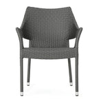 Nora Outdoor 7 Piece Wood and Wicker Dining Set by Christopher Knight Home