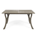 Nora Outdoor 7 Piece Wood and Wicker Dining Set by Christopher Knight Home