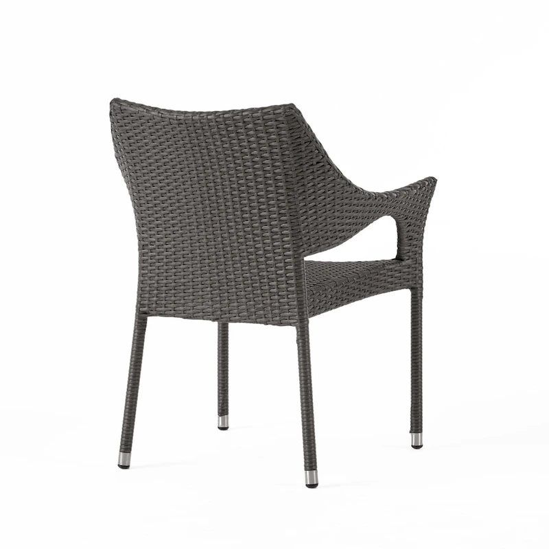 Nora Outdoor 7 Piece Wood and Wicker Dining Set by Christopher Knight Home