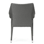 Nora Outdoor 7 Piece Wood and Wicker Dining Set by Christopher Knight Home