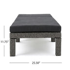 Puerta Outdoor Adjustable PE Wicker Chaise Lounge with Cushion by Christopher Knight Home (Set of 2)