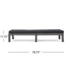Puerta Outdoor Adjustable PE Wicker Chaise Lounge with Cushion by Christopher Knight Home (Set of 2)