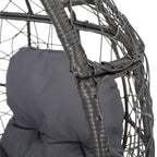 Gianni Wicker Teardrop Chair w/Outdoor Cushion by Christopher Knight Home