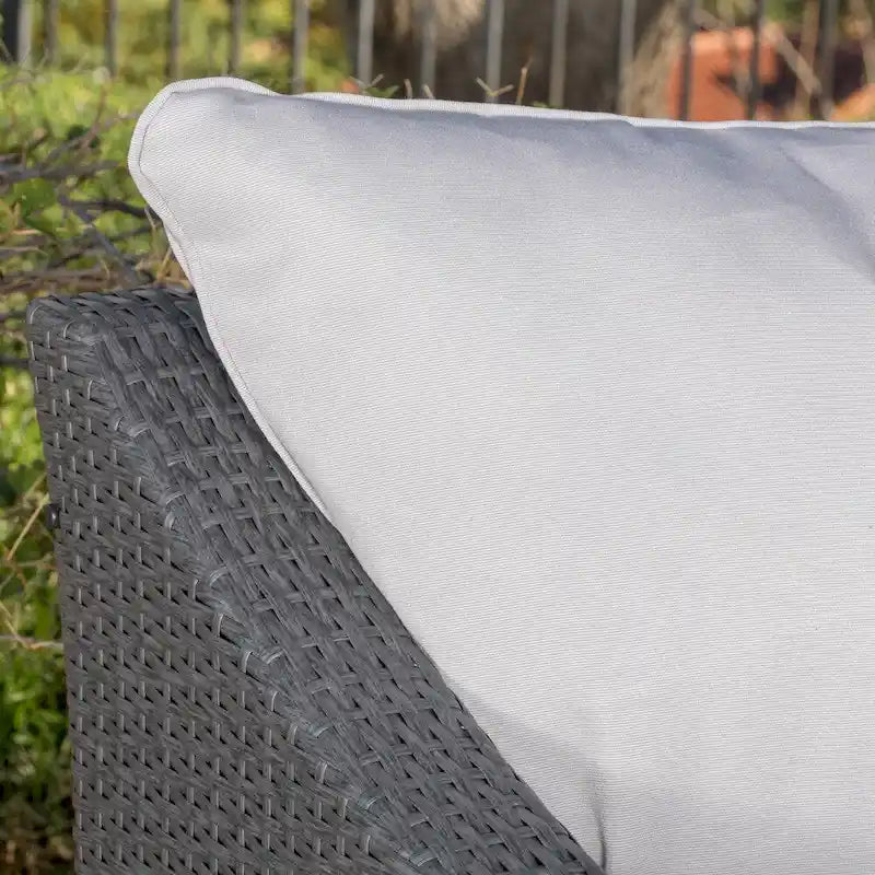 Antibes Outdoor 3-piece Wicker Conversation Set with Cushions - N/A