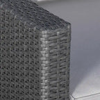 Antibes Outdoor 3-piece Wicker Conversation Set with Cushions - N/A