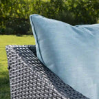 Antibes Outdoor 3-piece Wicker Conversation Set with Cushions - N/A