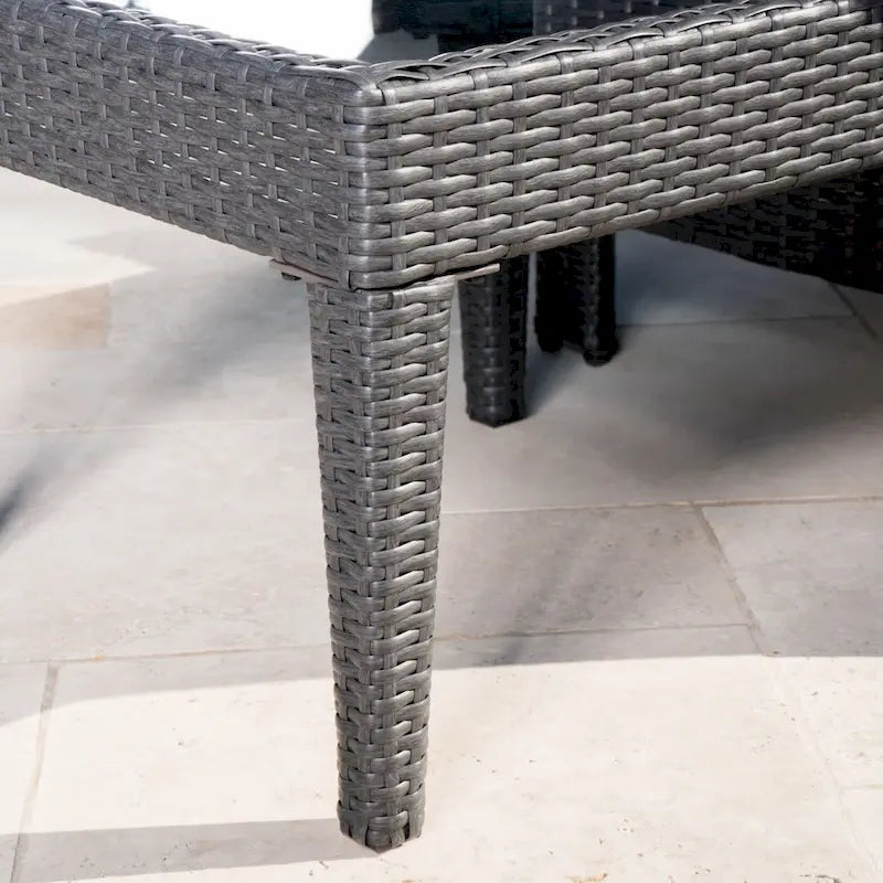 Antibes Outdoor 3-piece Wicker Conversation Set with Cushions - N/A