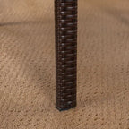 Marias Outdoor 5 Piece Wood and Wicker Dining Set by Christopher Knight Home