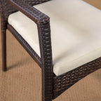 Marias Outdoor 5 Piece Wood and Wicker Dining Set by Christopher Knight Home