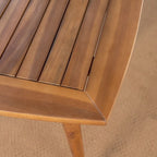 Marias Outdoor 5 Piece Wood and Wicker Dining Set by Christopher Knight Home