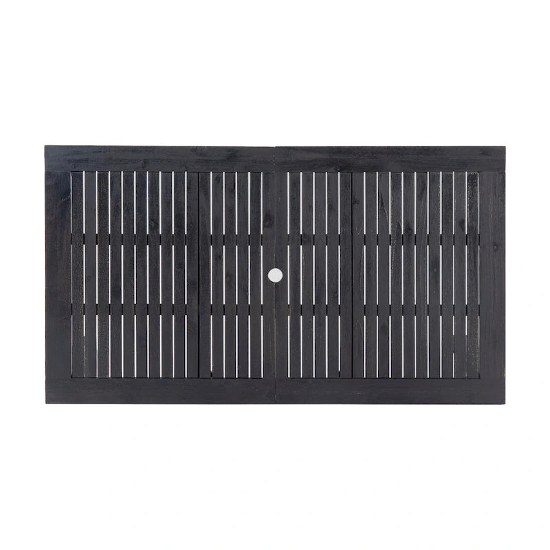 Nora Outdoor 7 Piece Acacia Wood and Wicker Expandable Dining Set by Christopher Knight Home