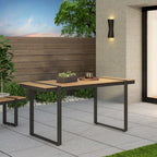 Cibola Outdoor Aluminum Dining Table by Christopher Knight Home - 62.75 W x 27.50 D x 30.00 H