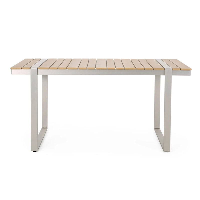 Cibola Outdoor Aluminum Dining Table by Christopher Knight Home - 62.75 W x 27.50 D x 30.00 H