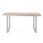 Cibola Outdoor Aluminum Dining Table by Christopher Knight Home - 62.75 W x 27.50 D x 30.00 H