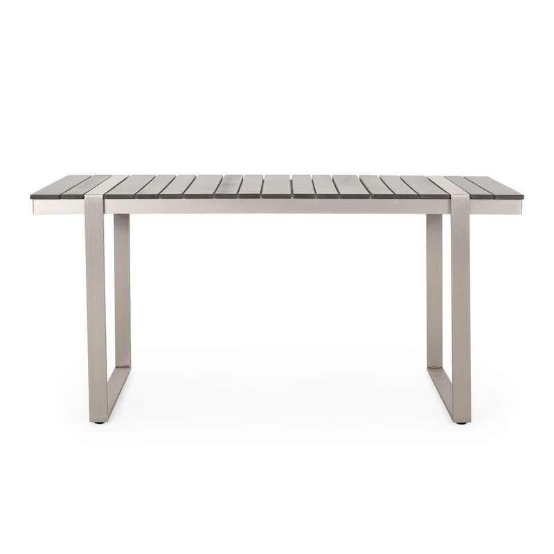 Cibola Outdoor Aluminum Dining Table by Christopher Knight Home - 62.75 W x 27.50 D x 30.00 H