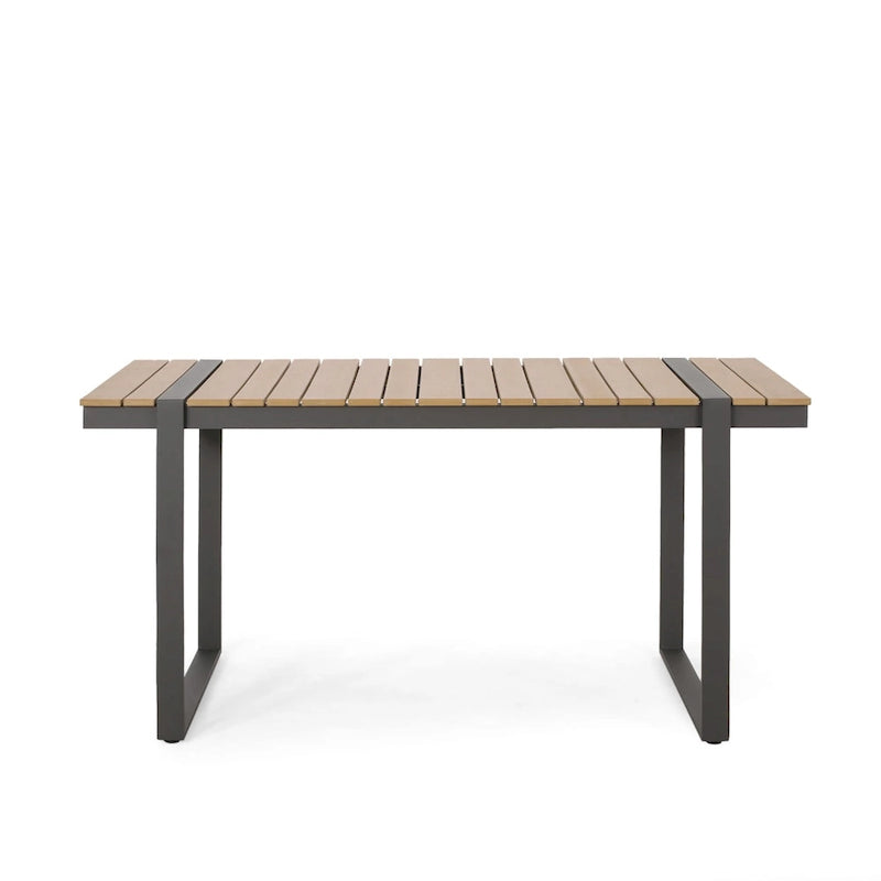 Cibola Outdoor Aluminum Dining Table by Christopher Knight Home - 62.75 W x 27.50 D x 30.00 H