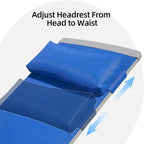 Patio Chaise Lounge Set of 3, Aluminum Lounge Chairs with 5 Adjustable Positions, Outdoor Chaise Lounge