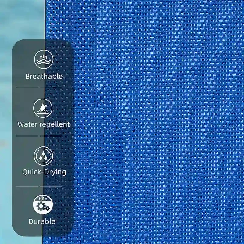 Patio Chaise Lounge Set of 3, Aluminum Lounge Chairs with 5 Adjustable Positions, Outdoor Chaise Lounge