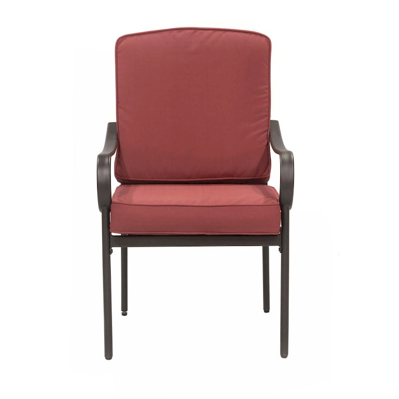 Augusta 5 Piece Outdoor Patio Dining Set with Square Table