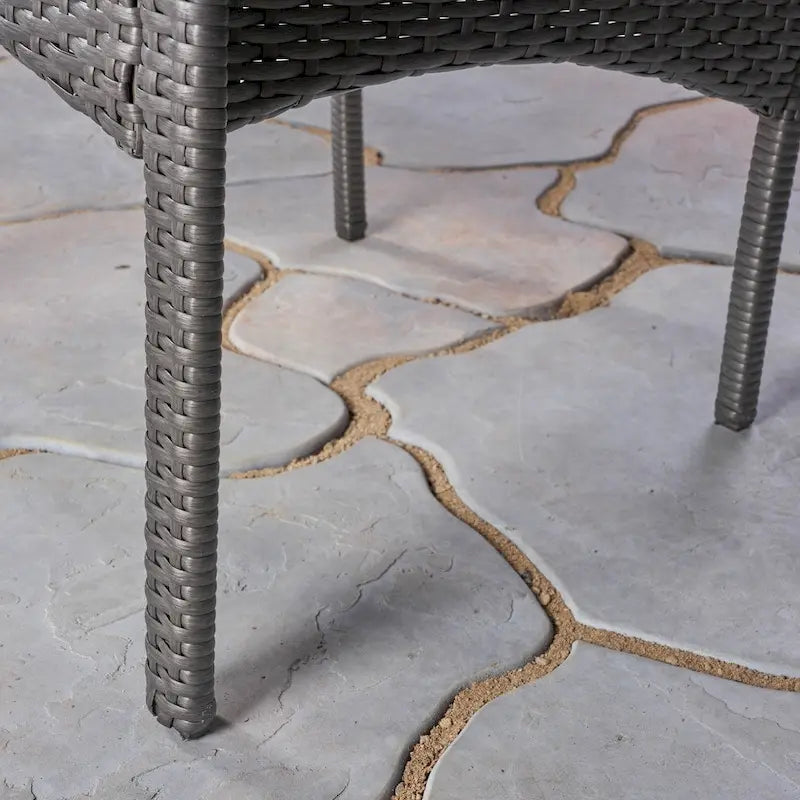 Mason Outdoor 7 Piece Wood and Wicker Dining Set by Christopher Knight Home