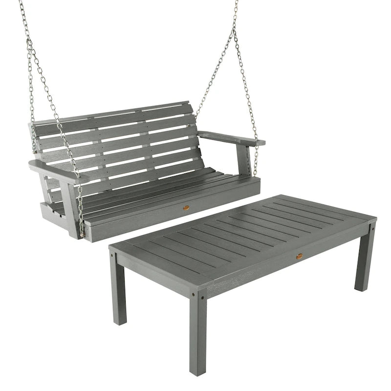 HIGHWOOD Weatherly 4-Foot Swing and Coffee Table