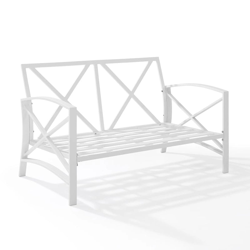 Kaplan Outdoor Metal Loveseat - 54 W x 30.5 D x 32 H