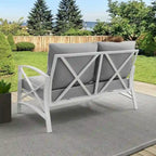 Kaplan Outdoor Metal Loveseat - 54 W x 30.5 D x 32 H