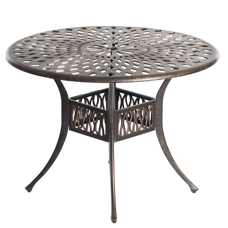 Indoor and Outdoor Dinning Set Bistro Cast Aluminum.