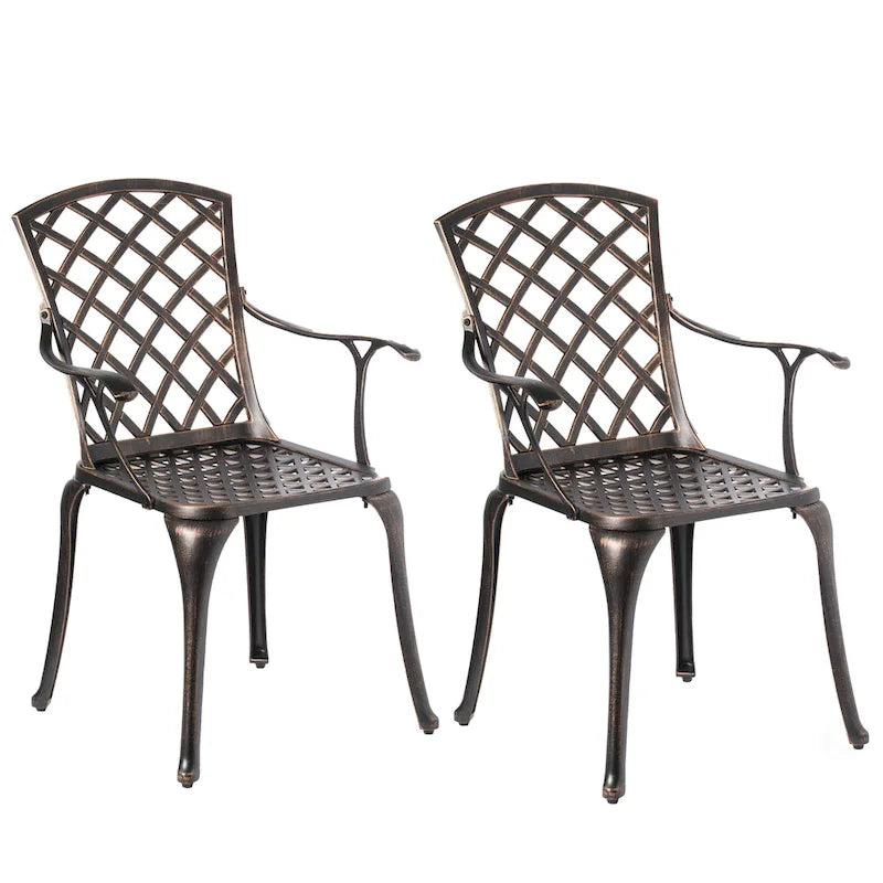 Indoor and Outdoor Dinning Set Bistro Cast Aluminum.