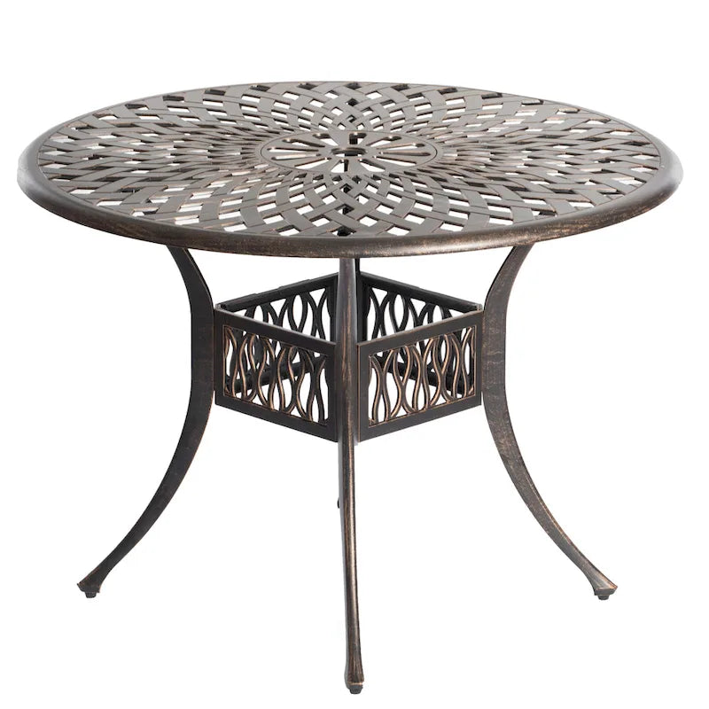 Indoor and Outdoor Dinning Set Bistro Cast Aluminum.
