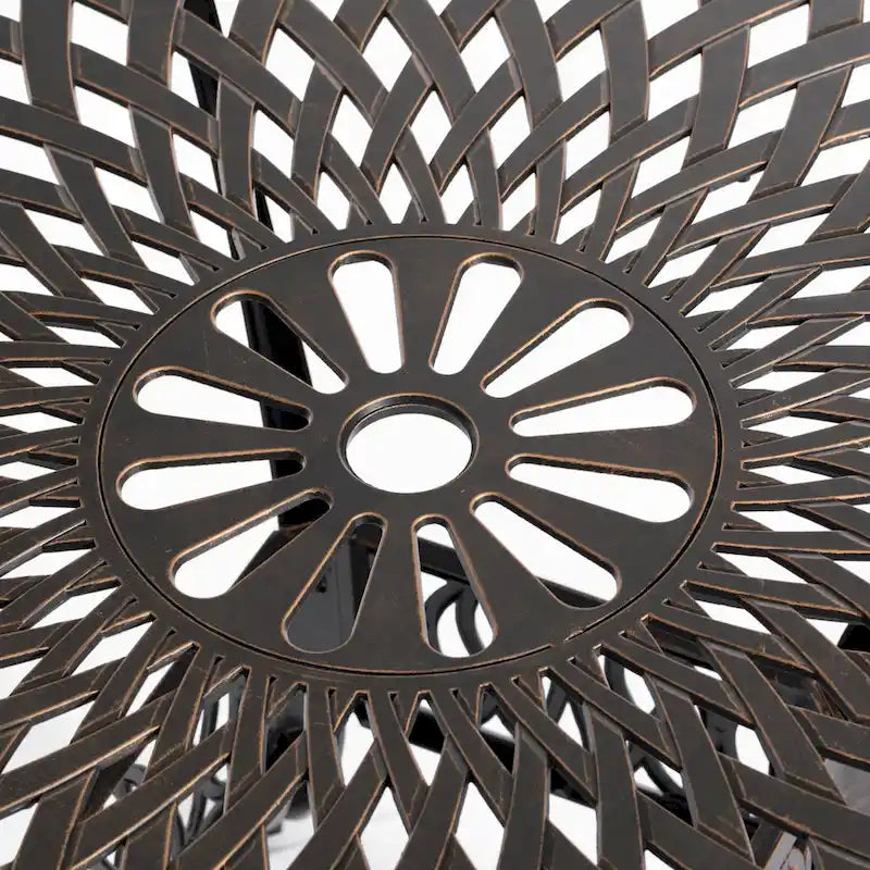 Indoor and Outdoor Dinning Set Bistro Cast Aluminum.