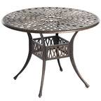 Indoor and Outdoor Dinning Set Bistro Cast Aluminum.