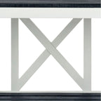 SAFAVIEH Deirdre White / Ash Grey Outdoor Bench - 51Wx14Dx18H