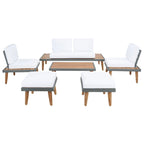 SAFAVIEH Svatava 6-Piece Outdoor Patio Set - 69Wx28Dx28H