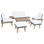 SAFAVIEH Svatava 6-Piece Outdoor Patio Set - 69Wx28Dx28H