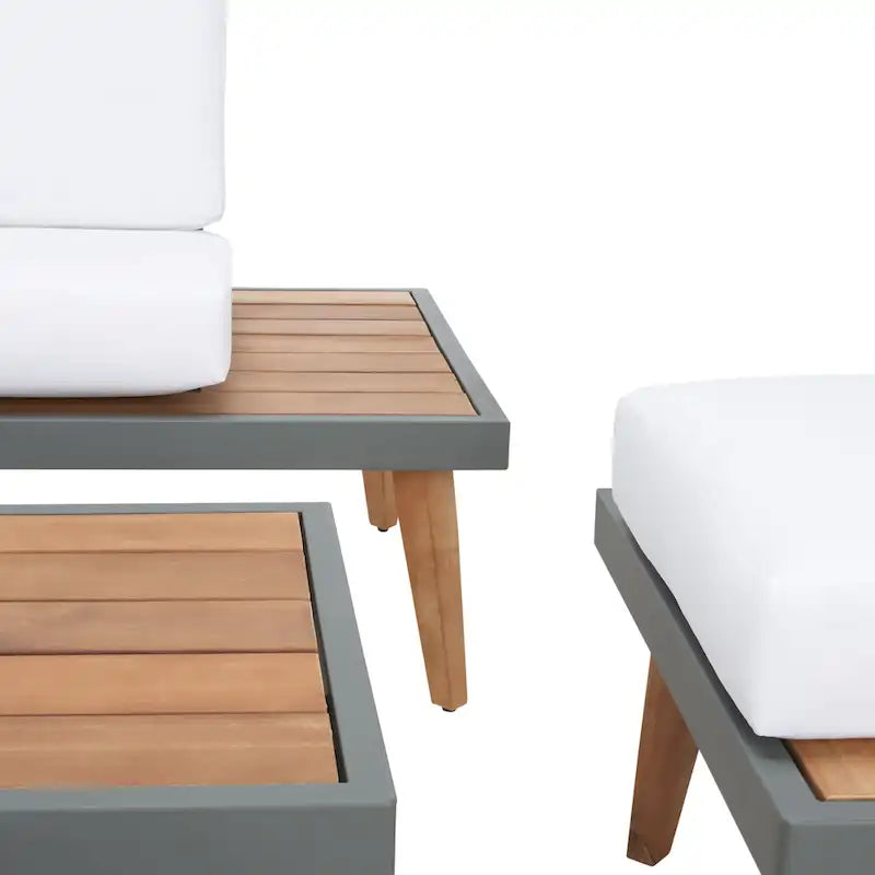 SAFAVIEH Svatava 6-Piece Outdoor Patio Set - 69Wx28Dx28H