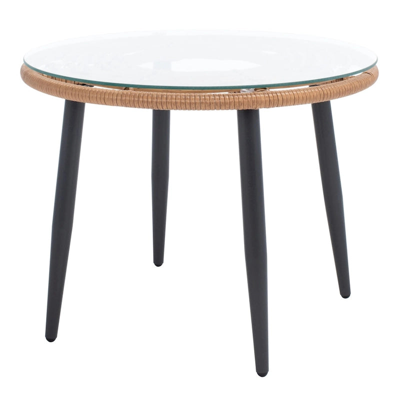 SAFAVIEH Outdoor Scarlet Natural/ Beige 3-Piece Lounger Set - 31Wx34Dx33H