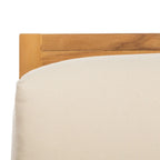 SAFAVIEH Couture Dorthy Beige Teak Outdoor Patio Chair - 32 W x 37 D x 29 H - 32W x 37D x 29H