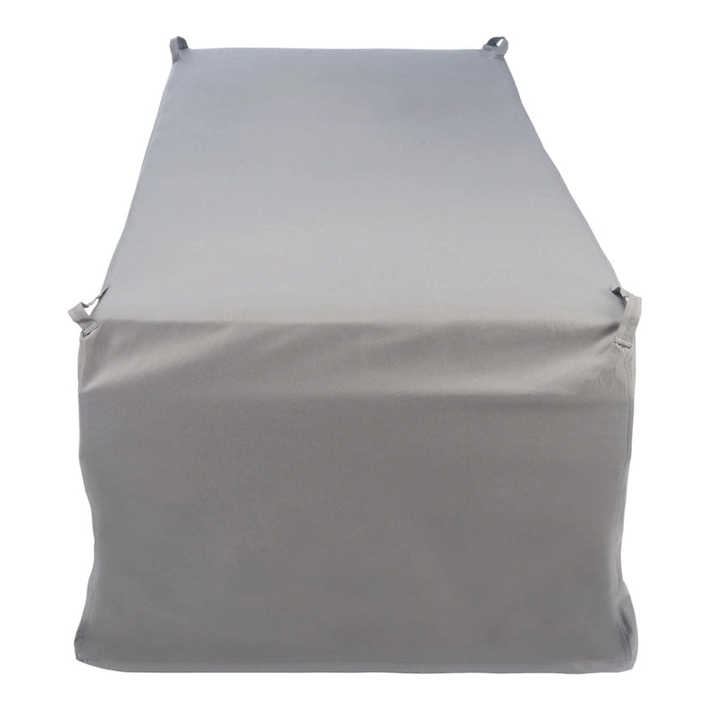 SAFAVIEH Outdoor Goldia Sunlounger Grey Cover - 24.8 Wx 78.7 L x 16.9 H - 25Wx79Dx17H