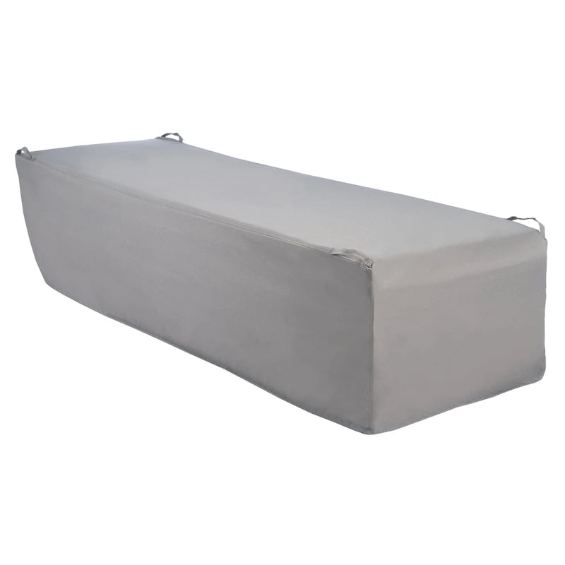 SAFAVIEH Outdoor Goldia Sunlounger Grey Cover - 24.8 Wx 78.7 L x 16.9 H - 25Wx79Dx17H