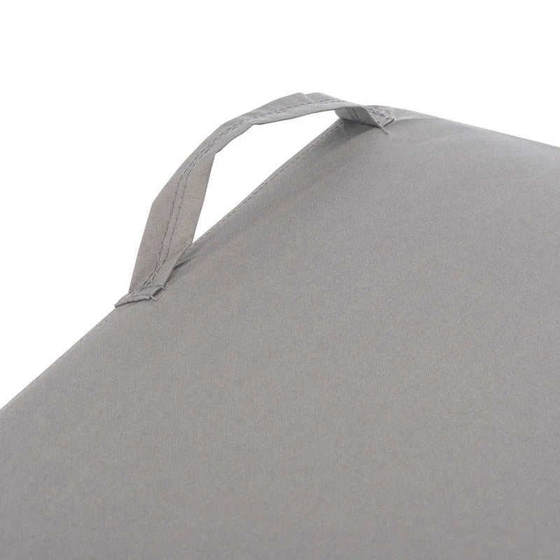 SAFAVIEH Outdoor Goldia Sunlounger Grey Cover - 24.8 Wx 78.7 L x 16.9 H - 25Wx79Dx17H