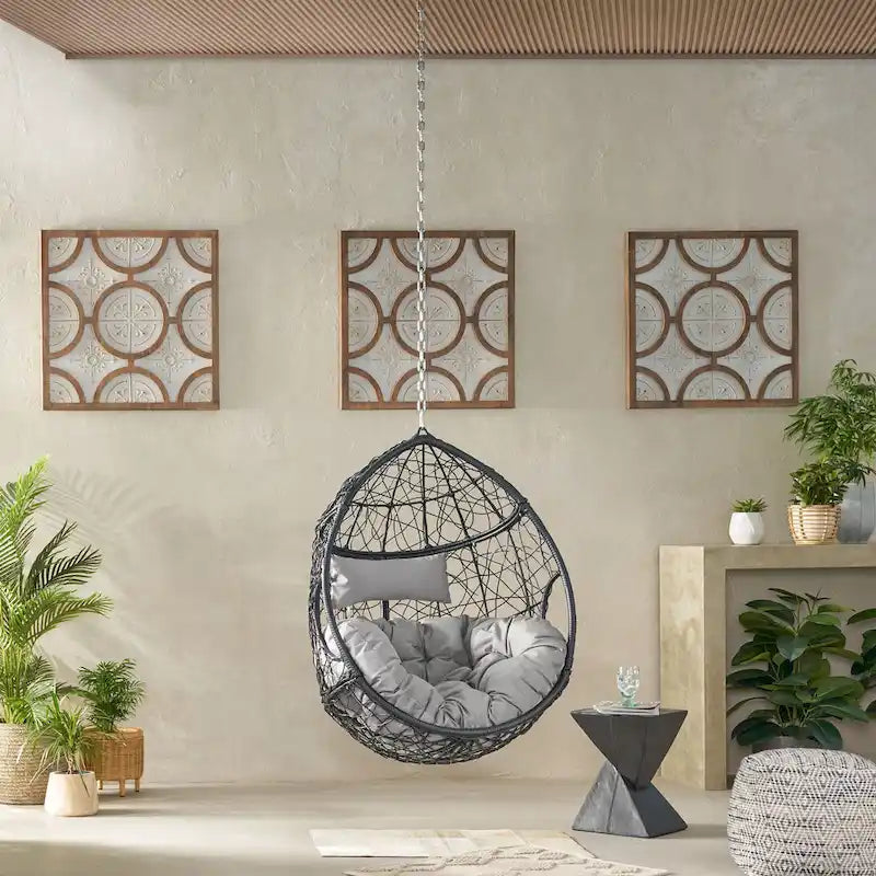 Mabel Wicker Hanging Chair by Christopher Knight Home