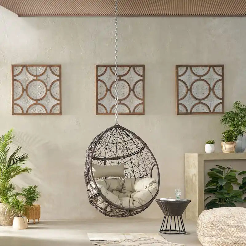 Mabel Wicker Hanging Chair by Christopher Knight Home