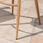 Laryn Outdoor Wicker Wood Barstool (Set of 2) by Christopher Knight Home