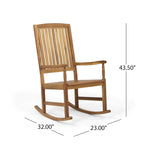 Christopher Knight Home Arcadia Outdoor Rocking Chairs and Side Table Set