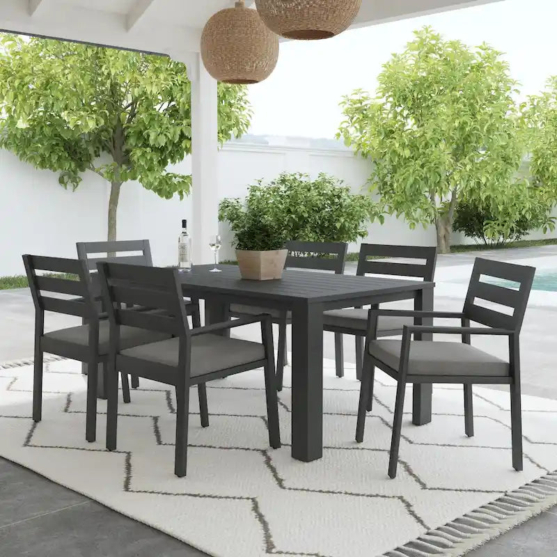 Homestyles Grayton Outdoor 7-Piece Dining Set - 38 x 29 x 68