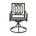 Kozyard Modern Classic Outdoor Metal Swivel Chairs Patio Dining Rocker Chair