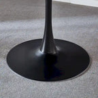Black Round Dining Table/ End Table Leisure Coffee Table